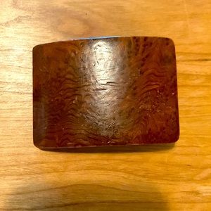 Vintage wood belt buckle